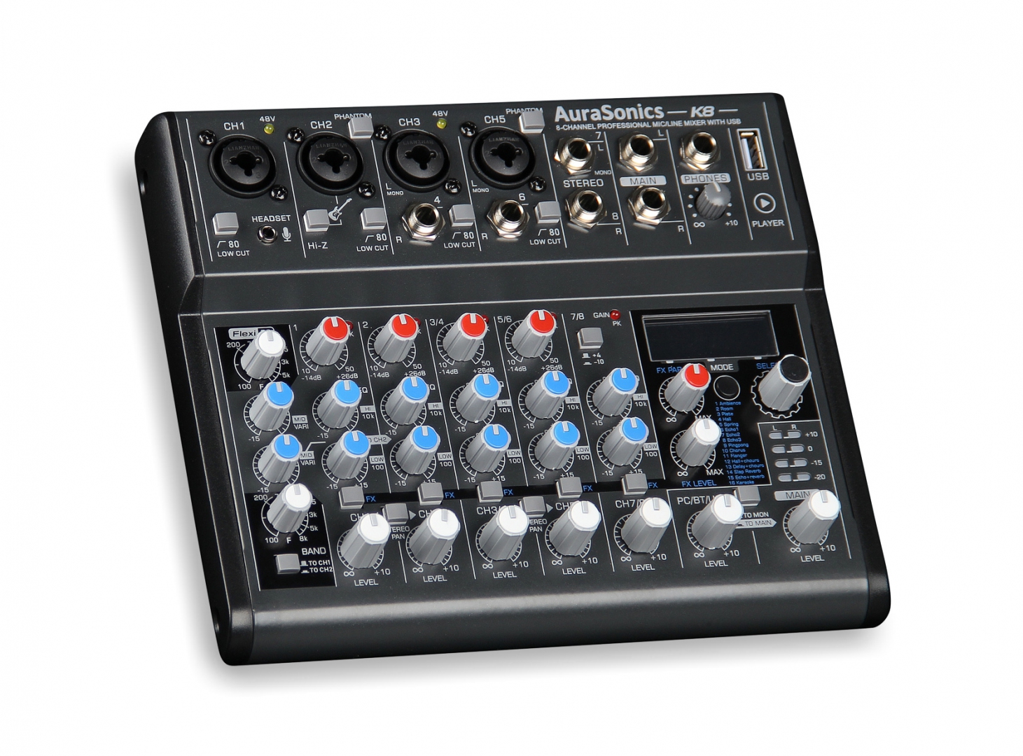AuraSonics K8 компактный микшерный пульт в Красноуфимске