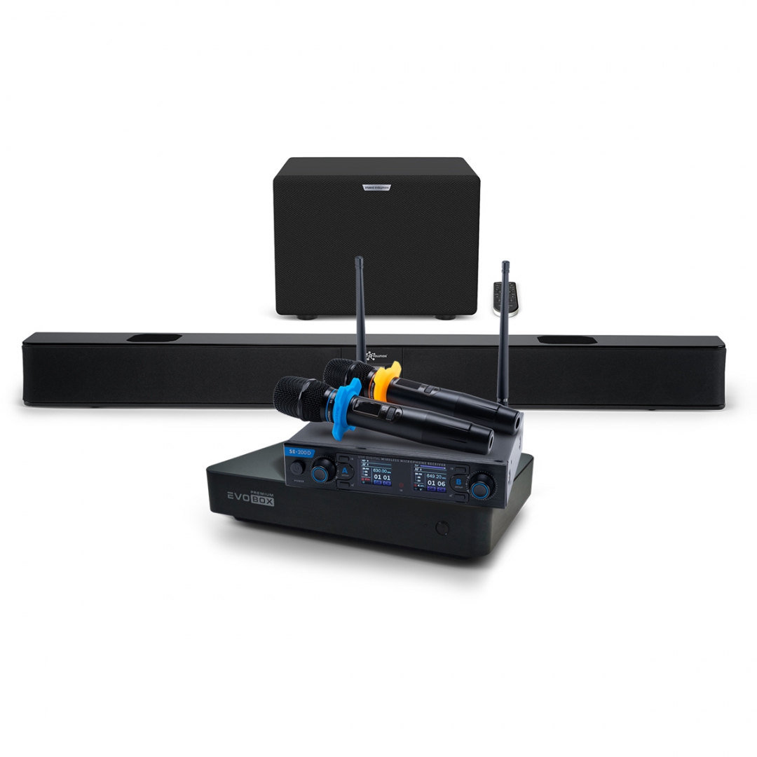 Hi-End караоке-система EVOBOX Premium + EvoSoundBar (саундбар с караоке) в Красноуфимске
