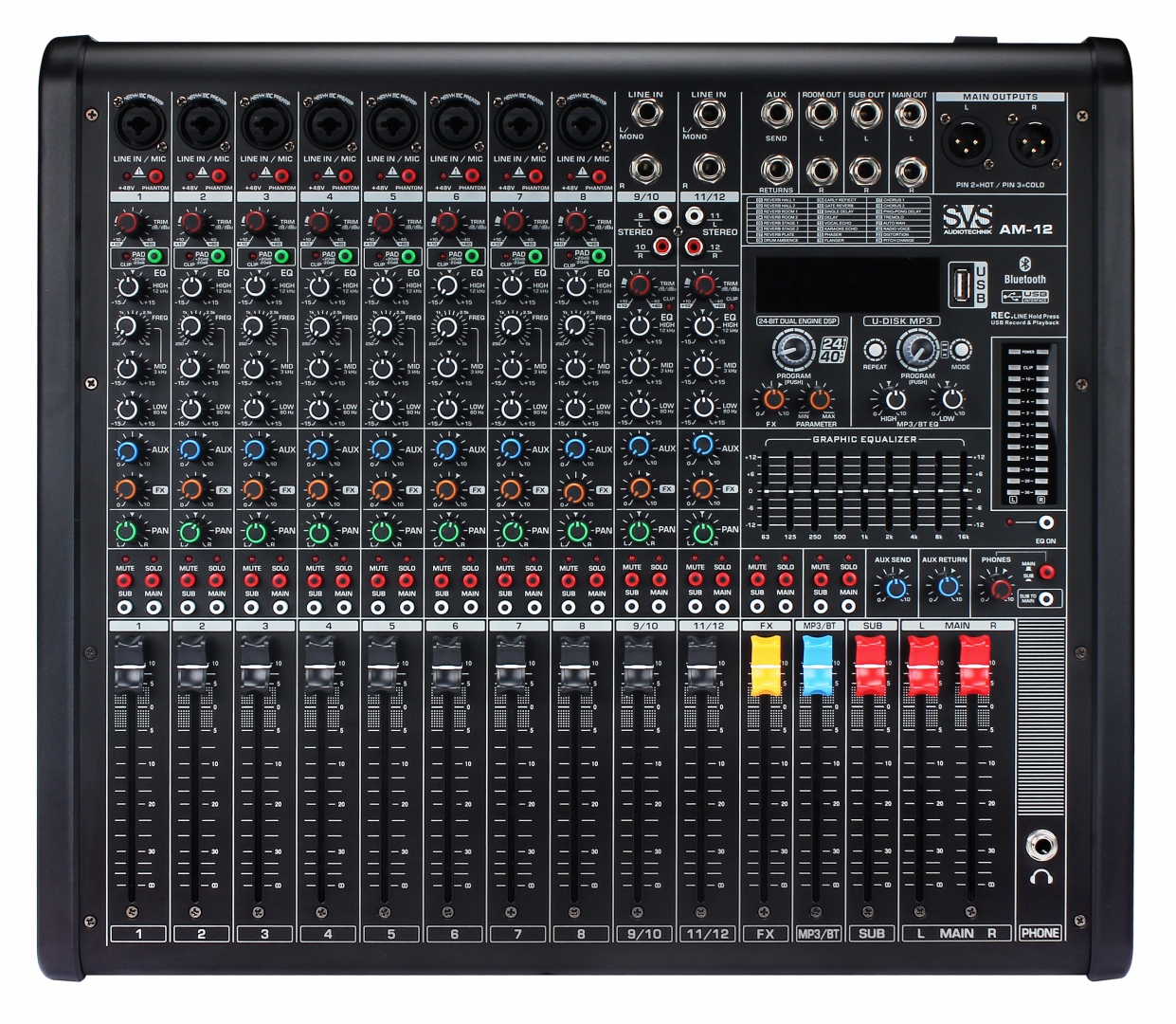 SVS Audiotechnik mixers AM-12 Микшерный пульт аналоговый, 12-канальный в Красноуфимске