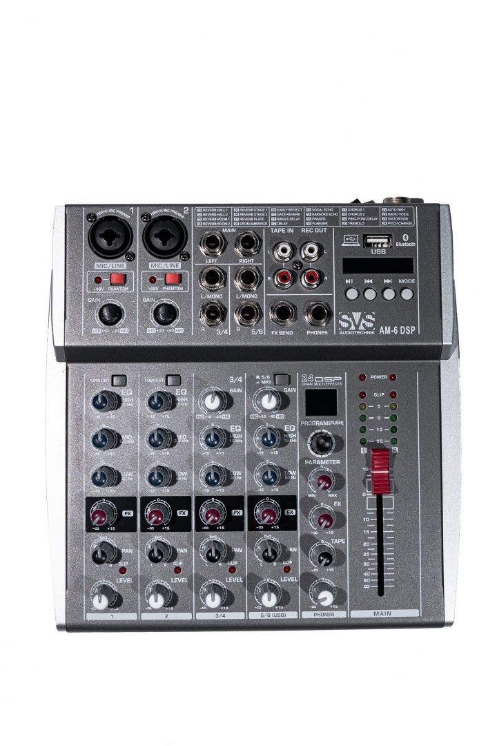 SVS Audiotechnik mixers AM-6 DSP Микшерный пульт аналоговый, 6-канальный SVS Audiotechnik mixers в Красноуфимске