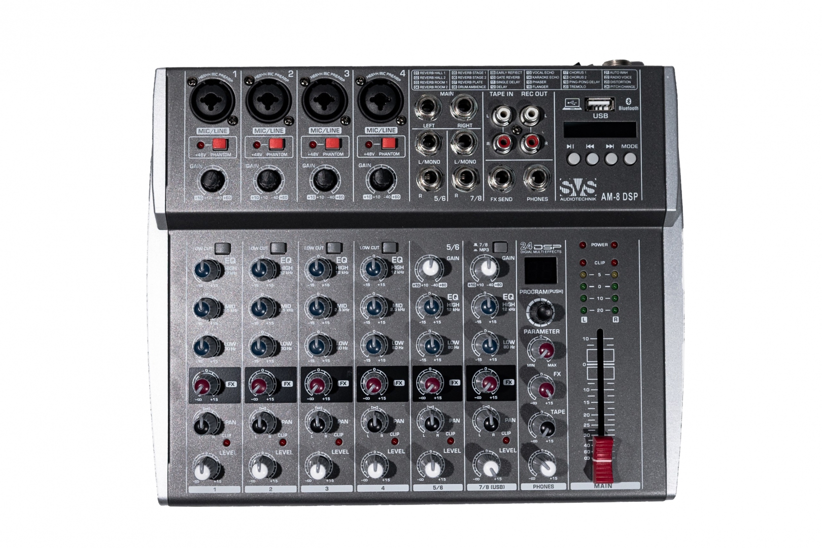 SVS Audiotechnik mixers AM-8 DSP Микшерный пульт аналоговый, 8-канальный в Красноуфимске