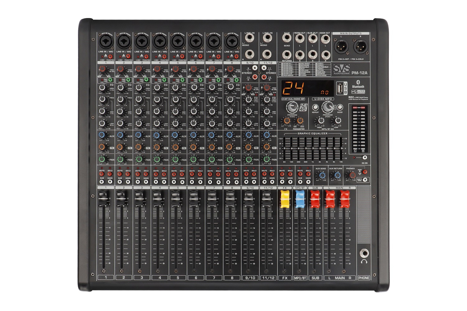 SVS Audiotechnik mixers PM-12A Активный аналоговый микшерный пульт, 12-канальный в Красноуфимске